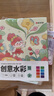 時光學(xué)創(chuàng)意水彩畫涂色畫本童話王國兒童DIY繪畫啟蒙涂色便簽自帶固體水彩顏料沾水即畫0基礎(chǔ)兒童開學(xué)禮物 曬單實拍圖