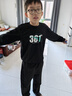 361°童裝 兒童衛衣2025秋季男女童校園百搭寬松運動(dòng)圓領(lǐng)衛衣 黑150 曬單實(shí)拍圖