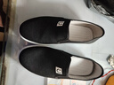 2025春季新款帆布鞋女學(xué)生休閑布鞋韓版一腳蹬女鞋厚底懶人小白鞋 811黑色【百搭款】 37 曬單實(shí)拍圖