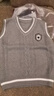 男女童針織馬甲純棉秋季兒童學(xué)院風(fēng)毛線(xiàn)背心春秋小童校服上衣批發(fā) 灰色 110 曬單實(shí)拍圖
