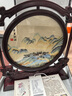 蘇繡擺件雙面繡手工刺繡國寶熊貓非遺工藝禮品送老外客戶伴手禮物 千里江山【懸浮工藝】 手工精繡+精品禮盒21.5*5.5*33.5 曬單實拍圖