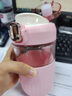 Next Kiss英國聯(lián)名玻璃杯水杯女生高顏值2025耐高溫便攜式茶水分離泡茶杯子 櫻花粉-560ML【食品級玻璃材質(zhì)】 曬單實(shí)拍圖