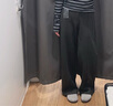 優(yōu)衣庫女裝絨面針織寬腿褲/闊腿褲褲子25秋冬新款479284 08 深灰色 XL /165/76A 曬單實(shí)拍圖