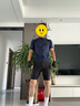 迪卡儂騎行服公路車(chē)男女同款排汗衫夏季騎行短袖防風(fēng)上衣衣服 深藍色-男 L 曬單實(shí)拍圖