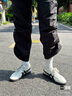 Onitsuka Tiger鬼塚虎男女款復古德訓鞋輕便透氣運動休閑板鞋TOKUTEN 1183B938 白色/黑色 42 曬單實拍圖