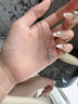 阿黛麗天然托帕石項鏈925銀鑲嵌愛心吊墜半寶石吊飾女飾品掛件七夕送女 曬單實拍圖