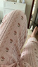 婧麒（JOYNCLEON）月子服純棉夏薄款紗布產(chǎn)后哺乳孕婦睡衣產(chǎn)婦家居服 粉L jyz179441 曬單實(shí)拍圖