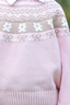 巴拉巴拉童裝兒童毛衣男童女童2025秋冬裝親子純棉內搭毛衫提花針織衫時尚 紅白色調208425103002 120 曬單實拍圖