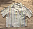 MANITO/曼尼陀 Ocean Stripe 桑蠶絲女士家居服短套裝睡衣 彩虹海洋 M 曬單實拍圖