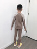 艾卡諾 I.KARNOW男童發(fā)熱秋衣秋褲兒童中大童加絨加厚蠶絲德絨套裝男寶寶保暖內衣 8160咖拼奶茶【德絨發(fā)熱·蠶絲養膚】 150 曬單實(shí)拍圖
