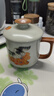 兮元記柿子貓汝窯茶杯陶瓷帶蓋馬克杯個(gè)人專用辦公室水杯泡茶杯子 柿子貓米黃汝窯言宋水杯 曬單實(shí)拍圖