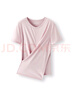 森馬（Semir）森柔棉|短袖T恤女短款設(shè)計感開叉2025夏季上衣松弛感109325100003 曬單實拍圖