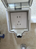 國際電工戶外防水開關(guān)插座 衛(wèi)生間浴室電源防水盒明暗裝室外防暴雨防濺盒 五孔10A+防水盒【明裝】  曬單實拍圖