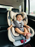 貝倍適（BAYBETSS）兒童安全座椅汽車用0-4-12歲寶寶360度旋轉(zhuǎn)嬰兒車載坐椅ISOFIX 米灰色【遮陽棚+上拉帶+側(cè)保護】 曬單實拍圖