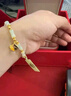 紀思梵（CHEESEFAN）輕奢手鏈女竹節(jié)和田玉手串珠寶首飾七夕情人節(jié)生日禮物送女友老婆 一貝子有你竹夠手鏈(次日達) 曬單實拍圖