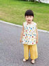 史努比女童連衣裙夏季2025新款洋氣兒童童裝碎花裙子女孩夏裝時(shí)髦公主裙 黃色 120 建議身高111-120cm 曬單實(shí)拍圖