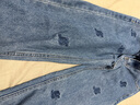 izzue it刺繡設計牛仔褲女2025秋季新款時(shí)尚潮牌寬松直筒拖地長(cháng)褲子女 曬單實(shí)拍圖