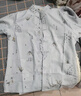 春秋夏季男士中國風(fēng)唐裝中老年爺爺裝棉麻薄款刺繡宴會漢服套裝 深灰套裝（棉麻） 41/XL（125-145斤） 曬單實拍圖