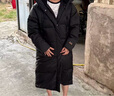 鴨鴨（YAYA）奢金羽絨服女冬季新款極寒長(cháng)款過(guò)膝情侶男女同款加厚保暖外套 黑金色 3XL (建議175-200斤) 曬單實(shí)拍圖