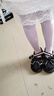 G.DUCKKIDS小黃鴨女童小皮鞋真皮軟底公主鞋2024春秋新款防滑校園學(xué)生黑皮鞋 HDL-黑色812（校園指定黑鞋） 27 碼 內長(cháng)16.9cm 曬單實(shí)拍圖