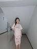 雅鹿純棉睡衣女夏款2025年新款夏季薄款女士短袖夏天可外穿家居服套裝 花容月貌七分褲 M 適合80-100斤純棉 曬單實(shí)拍圖
