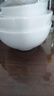 九風(fēng)窯景德鎮(zhèn)高溫白瓷碗盤碗碟套裝碗具飯碗湯碗面碗斗笠碗吃飯碗餐具 4.5英寸高溫白瓷羅漢碗 曬單實拍圖