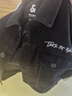杰克·瓊斯（JACK&JONES）25年男裝秋季牛仔外套男鋼印壓花寬松潮流短款休閑黑色牛仔夾克 A16深灰牛仔 常規(guī) M （175） 曬單實拍圖