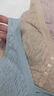 蘭繆媽媽內(nèi)衣女前扣文胸?zé)o鋼圈大碼中老年人背心式婦女專用胸罩 提花無痕款綠色+膚色 L 曬單實(shí)拍圖