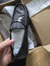熱風(fēng)【商場同款】男鞋休閑皮鞋秋季男士時尚百搭樂福鞋一腳套豆豆鞋 01黑色 40偏大半碼 曬單實拍圖