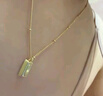 締晶銀小金磚項鏈女士鎖骨鏈輕奢小眾高級感吊墜七夕情人節(jié)禮物送女友 曬單實拍圖