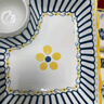 佩爾森（CERAMICS）網(wǎng)紅新款盤(pán)子餐盤(pán)陶瓷碟子家用菜碟防燙餃子盤(pán)帶醋碟多功能水果盤(pán) 鴻運當頭+錦上添花 2個(gè) 7.5英寸 陶瓷防燙釉下彩 曬單實(shí)拍圖