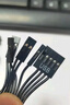 晶華電腦桌面開關雙USB帶音頻 網(wǎng)咖家用臺式主機箱外置移動電源開關開機重啟延長線按鈕黑色防滑款N974 曬單實拍圖