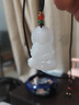 百玉館和田玉觀(guān)音吊墜男款寶瓶蓮花觀(guān)音玉墜觀(guān)世音菩薩玉牌凈瓶觀(guān)音 羊脂白玉款      約45*32mm 曬單實(shí)拍圖