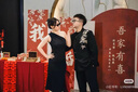 羅蒙（ROMON）新中式男士訂婚西服套裝國風(fēng)金領(lǐng)中山裝金竹刺繡男孩成人禮服西裝 新中式【外套+褲子】 XL （建議155-170斤） 曬單實(shí)拍圖