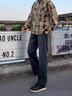 馬克華菲官方男鞋2025秋季高幫厚底工裝靴子黑色潮流增高馬丁男雪地靴男款 騎士黑 41 曬單實拍圖