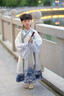 韞舜漢服男童國學(xué)服兒童中國風(fēng)古裝書童服裝幼兒園小學(xué)生演出服 文竹里衣+大袖衫 （男女同款） 140 碼丨適合135-145cm 曬單實拍圖