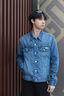 Calvin KleinJeans【涼感】25春夏男士ck美式復(fù)古翻領(lǐng)牛仔夾克外套4LB772G WAH-牛仔藍(lán) M 曬單實(shí)拍圖