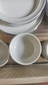 琺寶（staub）松露白陶瓷家用飯碗盤子餐盤圓盤平盤深盤馬克杯碟餐具魚(yú)盤咖喱盤 松露白陶瓷飯碗10cm 1頭 曬單實(shí)拍圖
