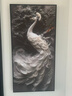 展維玄關(guān)壁畫(huà)浮雕立體肌理畫(huà)孔雀掛畫(huà)入戶(hù)進(jìn)門(mén)玄關(guān)裝飾畫(huà)走廊過(guò)道墻壁 屏開(kāi)雀羽A 80*160【 晶瓷畫(huà)面+鋁合金框】 曬單實(shí)拍圖