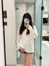 微光里美式復古牛仔短褲女2025夏季新款薄款高腰a字超短辣妹熱褲短裙子 復古牛仔短褲【復古藍 S】 曬單實(shí)拍圖