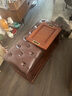 寸木心雕美式實(shí)木換鞋凳家用進(jìn)門(mén)口簡(jiǎn)約輕奢可坐式穿鞋凳儲物收納隔斷玄關(guān) 實(shí)木胡桃色90*38*45 曬單實(shí)拍圖