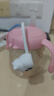 貝親兒童牛奶杯1-3歲寶寶喝水喝奶PPSU直飲奶瓶雙吸管水杯 粉色330mL 曬單實(shí)拍圖