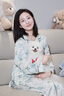 維多利亞的秘密 田曦薇同款 夏季宅度假水光綢家居服絲滑涼感長(zhǎng)袖長(zhǎng)褲睡衣套裝女 60K1青綠飛馬-印花 11273302 XS 曬單實(shí)拍圖