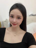 HR赫蓮娜輕奢貓眼石小蠻腰項鏈女款2025年新款七夕情人節禮物送女友 小蠻腰項鏈玫瑰金色【高端禮盒】 曬單實(shí)拍圖