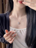 老廟純銀玉髓平安鎖銀項(xiàng)鏈輕奢高級(jí)感鎖骨鏈送女友節(jié)日禮物送長(zhǎng)輩925 【京速達(dá)】玉髓平安鎖 曬單實(shí)拍圖