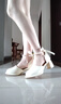 氣質(zhì)仙女風(fēng)涼鞋女2025春夏新款法式高跟瑪麗珍鞋配裙子溫柔單鞋女 米白色 38 (240mm) 曬單實(shí)拍圖
