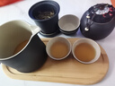 幾物森林茶具套裝旅行茶具一壺四杯戶外便攜快客杯7件套陶瓷茶杯七夕禮盒 曬單實(shí)拍圖