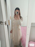 妍莉芬連衣裙女裝2025年秋季新款流行穿搭衣服套裝中長(cháng)款吊帶裙法式裙子 白色上衣+吊帶裙 L (建議110-125斤) 曬單實(shí)拍圖