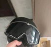 CYCKING摩托車風(fēng)鏡復(fù)古哈雷頭盔護目鏡機車擋風(fēng)眼鏡越野騎行防風(fēng)沙紫外線 黑帶風(fēng)鏡+黑茶鏡片 均碼（可調(diào)節(jié)松緊帶） 曬單實拍圖