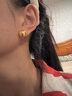 勛月黃金球球耳釘大款時(shí)尚氣質(zhì)圓球耳飾女999足金耳環(huán)簡(jiǎn)約大方520禮物 12mm黃金球球耳釘一對(duì)2.62克 曬單實(shí)拍圖